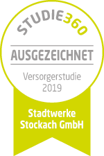 Siegel "Ausgezeichnet" Versorgerstudie 2019 für Stadtwerke Stockach
