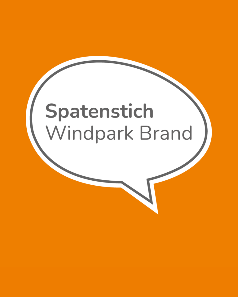 Spatenstich Windpark Brand
